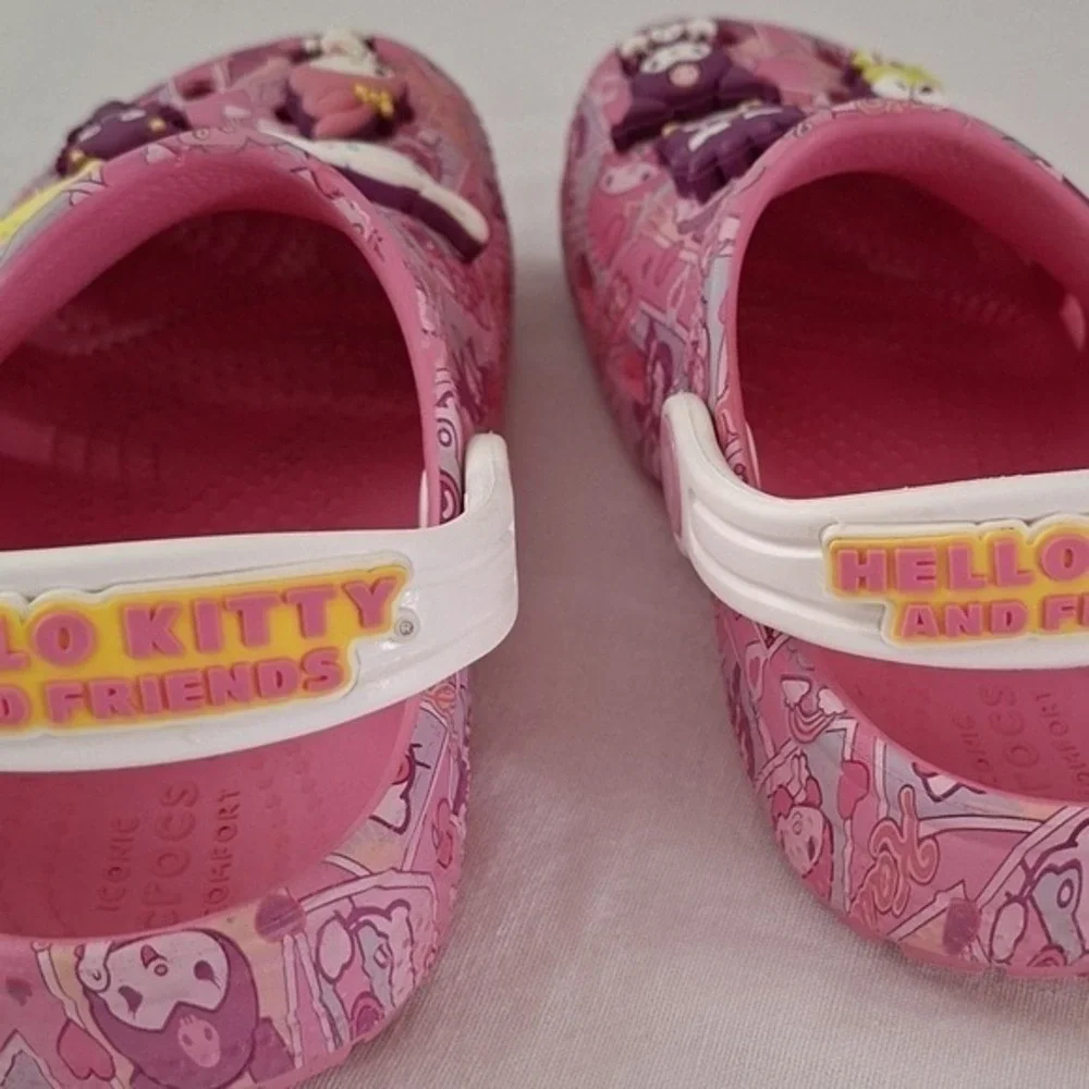 Hello Kitty And Friends Crocs Pink children Shoe C10 Sanrio Iconic Crocs Comfort